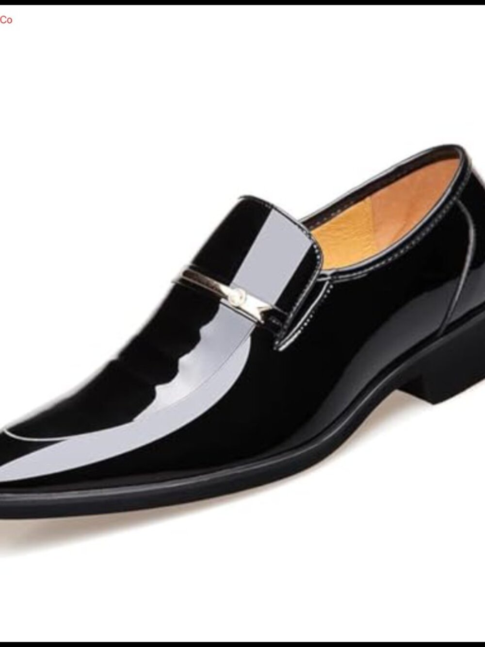 Mens Oxford Dress Shoes Faux Patent Leather Lace-Up Formal Derby Tuxedo